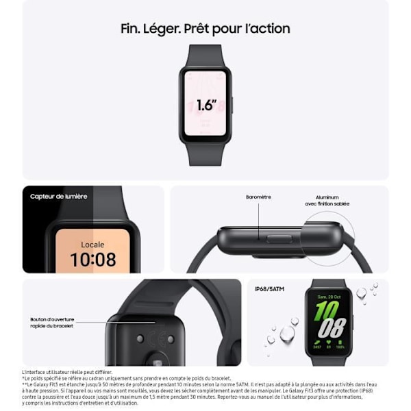 SAMSUNG Galaxy Fit 3 Connected Armband Grå