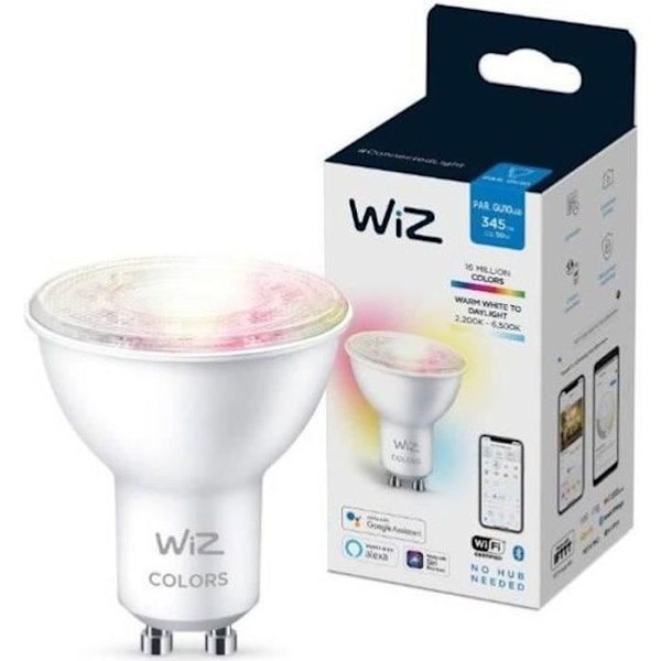 WiZ 50W GU10 -väriliitetyt LED-lamput