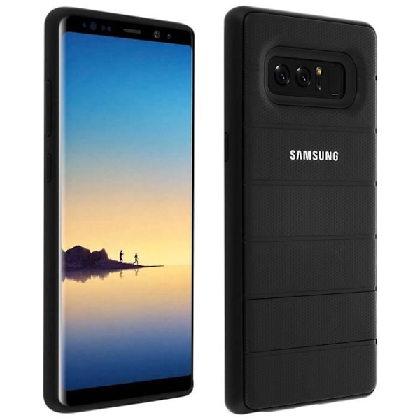 Samsung Note8 jalustavahvistettu kotelo - musta Svart