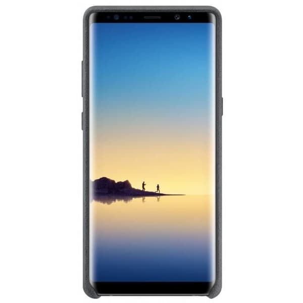 Samsung Note8 Alcantara Fodral - Mörkgrå Mörkgrå
