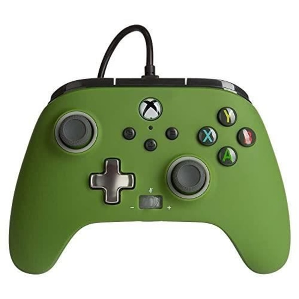 Parannettu langallinen ohjain Xbox Series X S:lle, Gamepad Olive/Black, Soldier