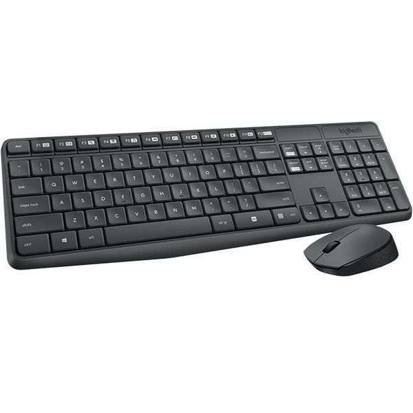 Logitech 920-007919 Trådlöst tangentbord och mus grå