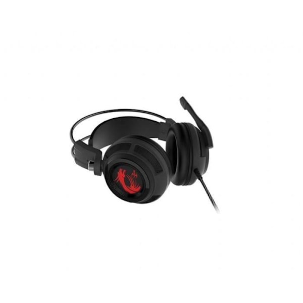 MSI DS502 Gaming Headset - 7.1 Channel Virtual Surround Sound - Kablet - Sort