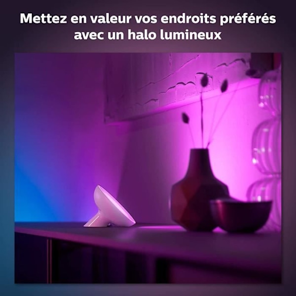 Philips Hue Valo & Väri Ambiance, Bloom-lamppu, Musta, yhteensopiva Bluetoothin kanssa, toimii Alexan, Googlen ja Homekitin kanssa
