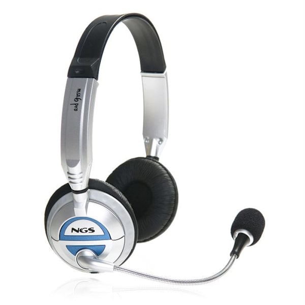 NGS MSX6pro Headset Mikrofon Sort/Grå - Ideel til MP3-afspillere, CD'er og videospil