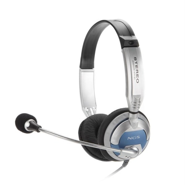 NGS MSX6pro Headset Mikrofon Sort/Grå - Ideel til MP3-afspillere, CD'er og videospil