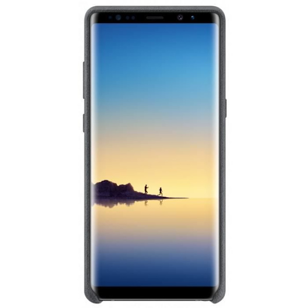 Samsung Note8 Alcantara Fodral - Mörkgrå Mörkgrå