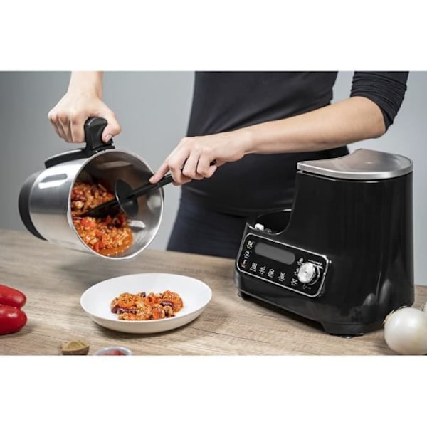 MOULINEX Clickchef Monitoimikeitin, Höyrykäyttöön tarkoitettu astia, 5 ohjelmaa, 32 toimintoa Integroitu vaaka Musta HF456810