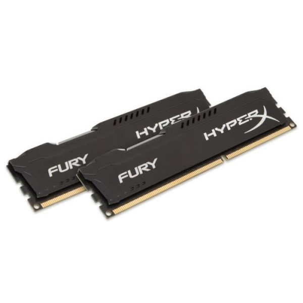 Kingston HyperX Fury DDR3 1866MHz 16GB (2x 8GB) Sort HX318C10FBK2/16 memory stick