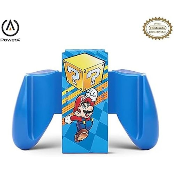 Manette Joy-Con - POWERA - Comfort Grip - Farve Mystery Block Mario - Ergonomisk - Kompatibel med Nintendo Switch Mystery Block Mario