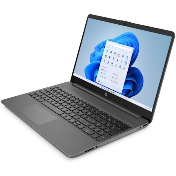 HP 15s-eq2093nf bærbar pc - 15" FHD - Ryzen 7-5700U - 8 GB RAM - 512 GB SSD-lager - Windows 11 - Grå - AZERTY