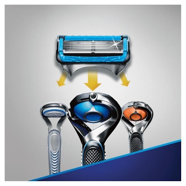 Razor blades - GILLETTE - Fusion5 ProShield - Blid barbering - Beskyttelse mod irritationer - Pakke med 4