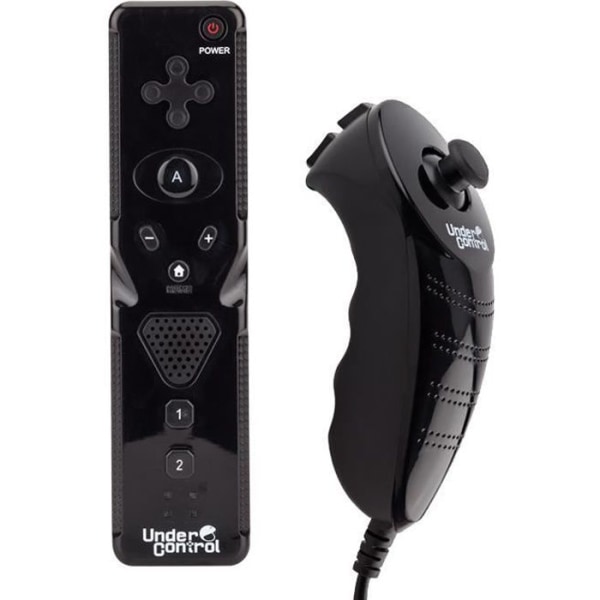 Duo Pack iiMote motion+ & iiChuck Wii / Wii U Sort under kontrol Duo Pack iiMote motion+ & iiChuck B