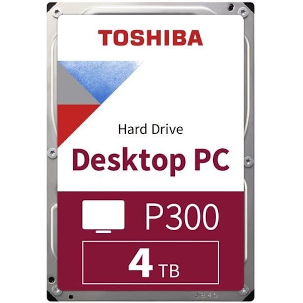 TOSHIBA - Intern hårddisk - P300 - 4TB - 5400 rpm - 3,5" (bulk) (HDWD240UZSVA)