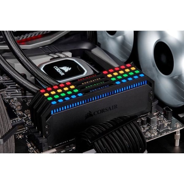 CORSAIR PC-hukommelse DOMINATOR PLATINUM RGB 16 GB (2 x 8 GB) DDR4 DRAM 3200MHz C16 Memory Kit (CMT16GX4M2C3200C16)