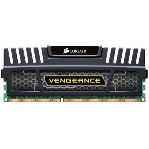 CORSAIR PC-minne DDR3 - VENGEANCE BLACK HEAT SPREADER - DIMM 8GB - 1600MHz - 10-10-10-27 1,5V (CMZ8GX3M1A1600C10)