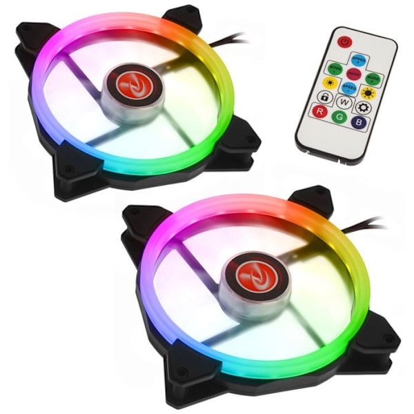 Raijintek IRIS 14 Rainbow RGB LED-fläkt 0,000000