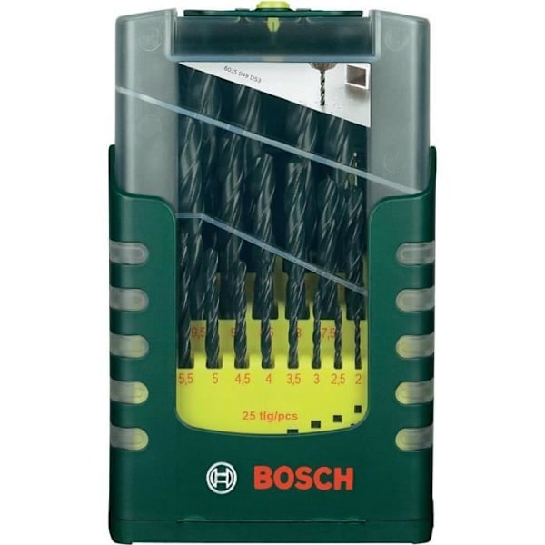 Metalliporan sarja - BOSCH - HSS-Titaani - 19 kappaletta - 1 - 10 mm - Korkea kestävyys