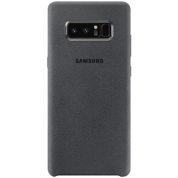 Samsung Note8 Alcantara Fodral - Mörkgrå Mörkgrå