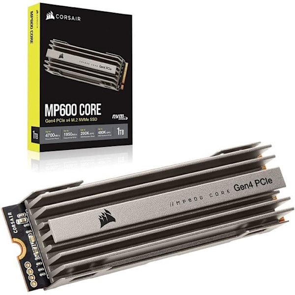 CORSAIR Intern SSD - MP600 Core - 1TB - Nvme (CSSD-F1000GBMP600COR)