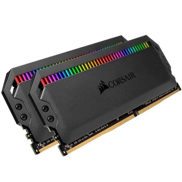 CORSAIR PC-hukommelse DOMINATOR PLATINUM RGB 16 GB (2 x 8 GB) DDR4 DRAM 3200MHz C16 Memory Kit (CMT16GX4M2C3200C16)