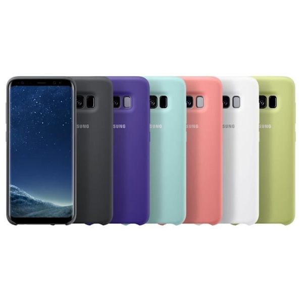 Samsung silikone etui S8 + sort Svart