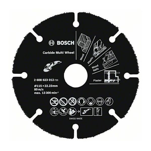 BOSCH Kappale, joka on päällystetty karbidilla - Ø 115 mm