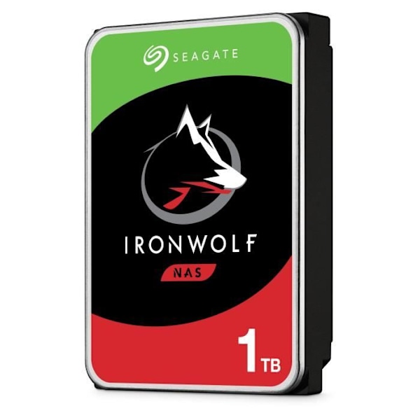 SEAGATE - Intern Harddisk - NAS IronWolf - 1To - 5 900 omdr./min - 3.5"