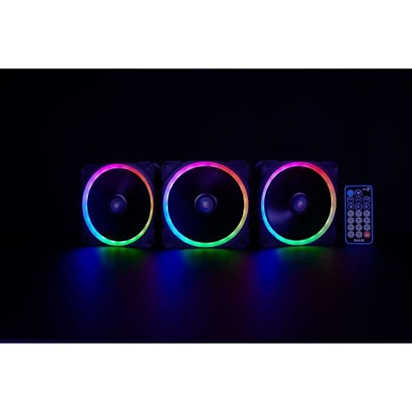 AEROCOOL 3:n tuuletinpaketti PC-koteloon Orbit RGB - 120 mm
