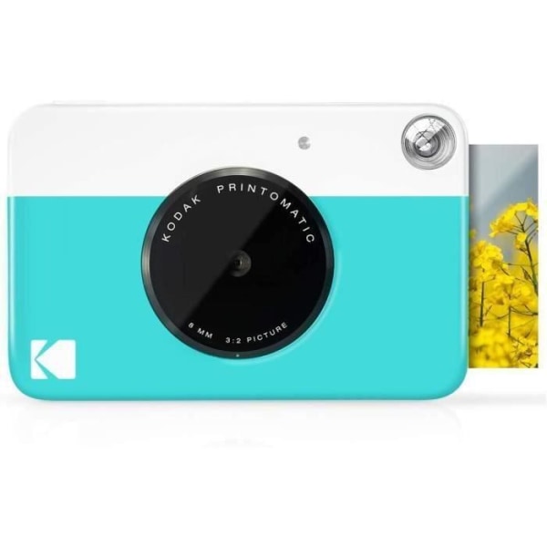 KODAK Printomatic Zink Instant Print Camera 5 x 7,6 cm Blå