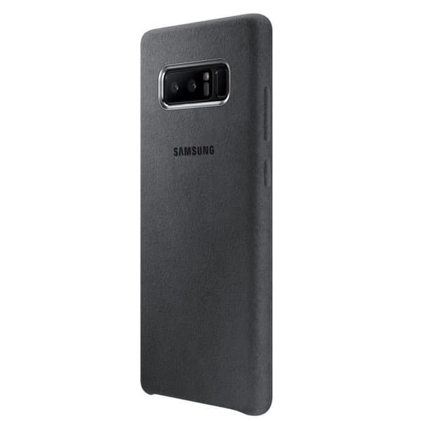 Samsung Note8 Alcantara Fodral - Mörkgrå Mörkgrå