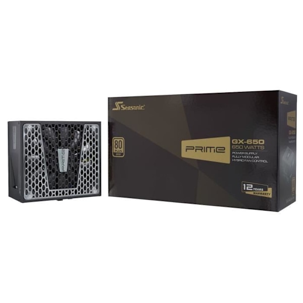 SEASONIC PRIME GX 650 GOLD PC -virtalähde musta