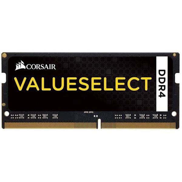 RAM-muisti - CORSAIR - ValueSelect DDR4 - 8 Gt 1x8 Gt DIMM - 2133 MHz - 1,20 V - Musta (CMSO8GX4M1A2133C)
