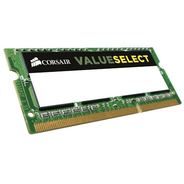 CORSAIR DDR3 Laptop Hukommelse - Value Select 4 GB (1 x 4 GB) - 1333 MHz - CAS 9 (CMSO4GX3M1C1333C9)