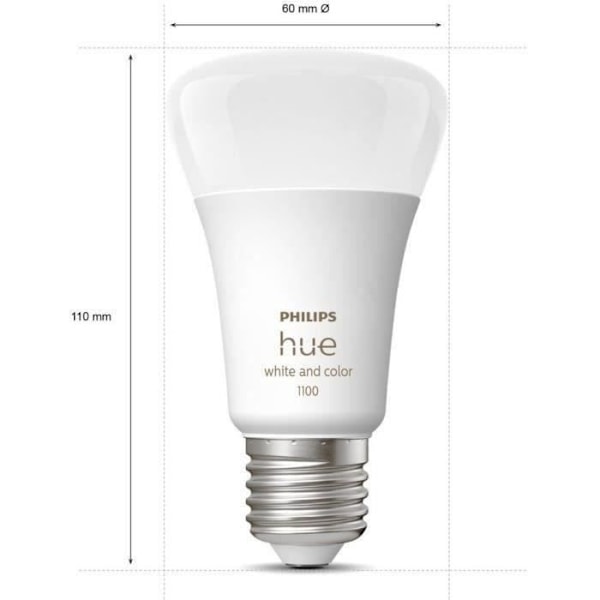 Philips Hue White and Color Ambiance, Starter Kit 2 E27-polttimoa, 75W, Bluetooth, toimii Alexan, Googlen ja Homekitin kanssa