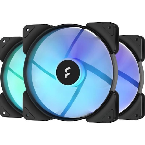 PC-blæser - FRACTAL DESIGN - Aspect 14 RGB PWM Black Frame 3-pack (FD-F-AS1-1407) Sort