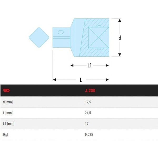 Reducer F3/8'' til M1/4'' - FACOM - J.230
