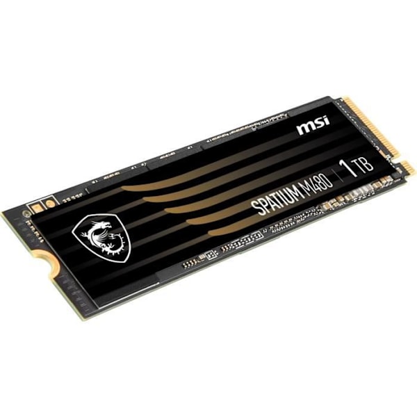 Intern SSD -drev - MSI - SPATIUM M480 - 1TB - PCI Express 4.0 x4 (NVMe) (S78-440L490 -P83)