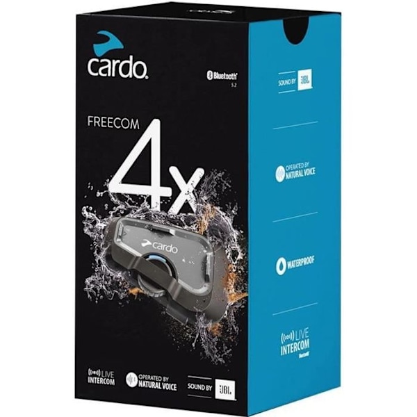 CARDO - Motorcykelintercom - FREECOM4 X SOLO Svart