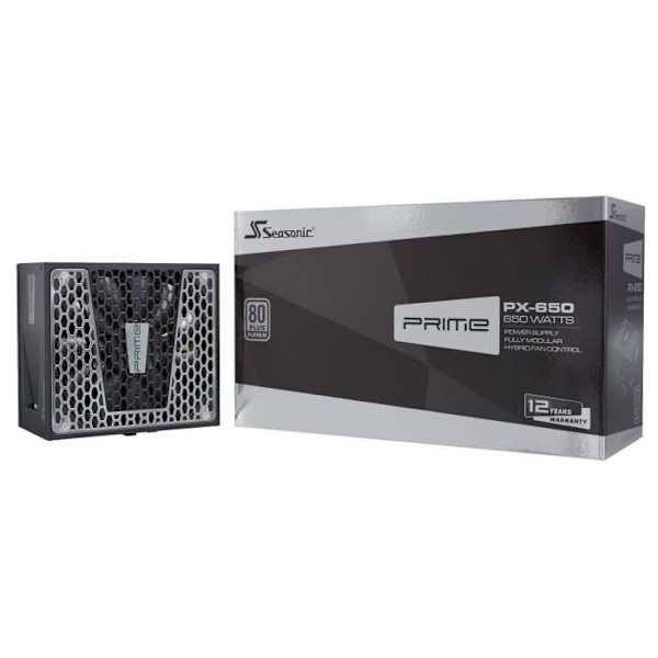 SEASONIC PRIME PX-650 PLATINIUM PC-strömförsörjning Svart