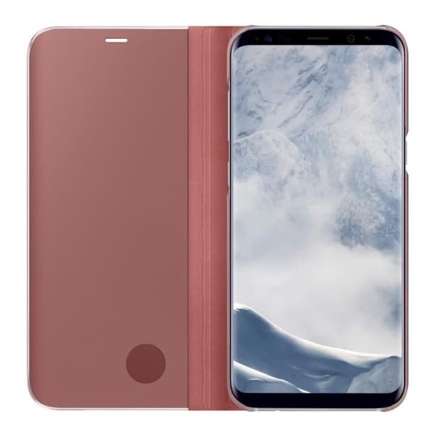Samsung Clear View Cover Stand S8+ Rosa Ros