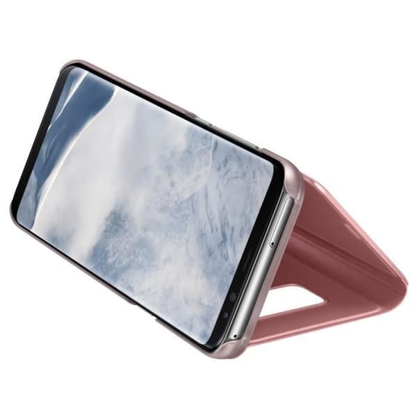 Samsung Clear View Cover Stand S8+ Pink Ros