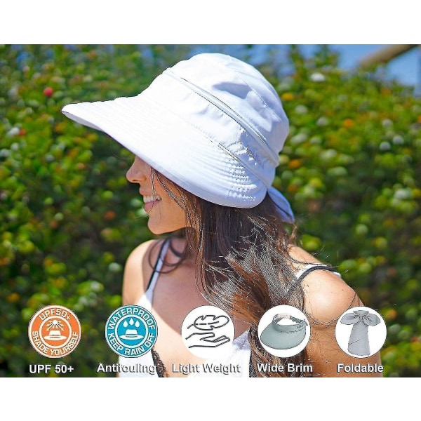 Simplicity Hatut naisille Upf 50+ UV Auringolta suojaava Cabriolet-harmaa