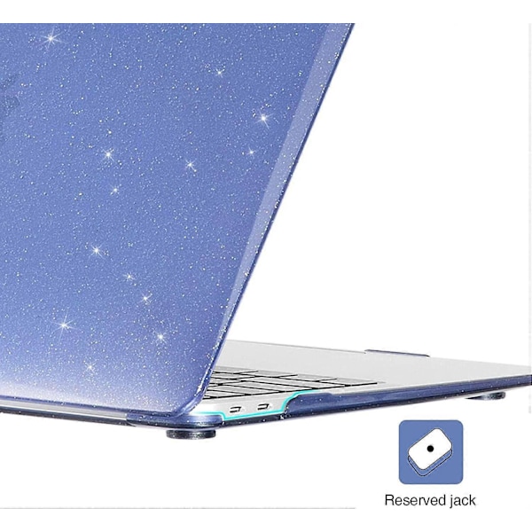Kompatibel med MacBook Air 13 tum Skal 2021 2020 2019 2018 M1 A2337 A2179 A1932 med Retina Display Touch ID Skal + TPU Tangentbordsskydd + Skärmskydd
