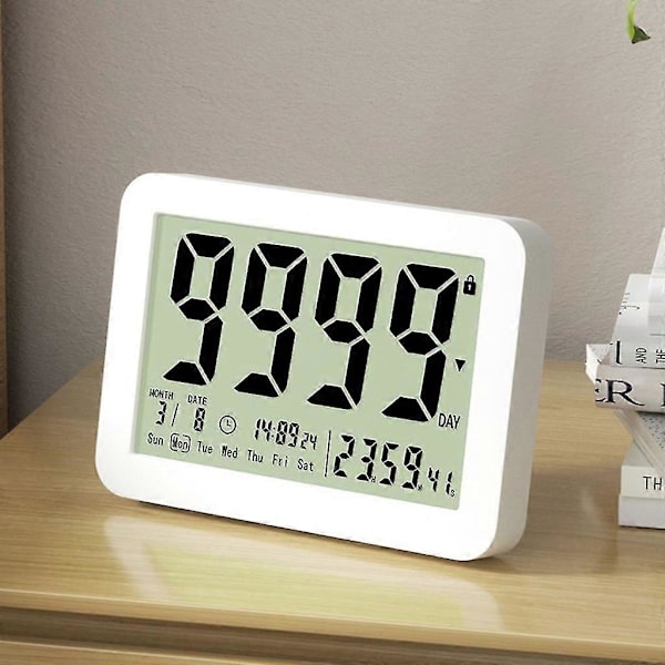 Elektronisk nedtellingstimer med stor skjerm, digital nedtelling 9999-dagers timer