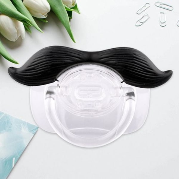 2 st Rolig Mustasch Napp Silikonnapp Silikon Kreativ Napp Mammor och Barntillbehör