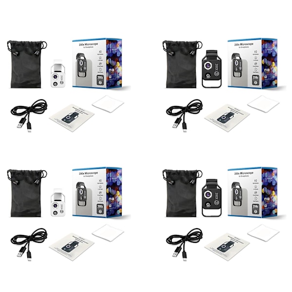Nanozoom 200x Forstørrelseszoom, Nanozoom Højteknologisk Klips-på-Linse, Nano Zoom 200x til iPhone, Nanozoom Mobiltelefonlinse
