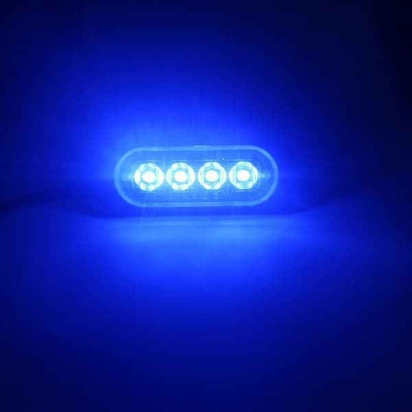4 blinkende varsellys blue