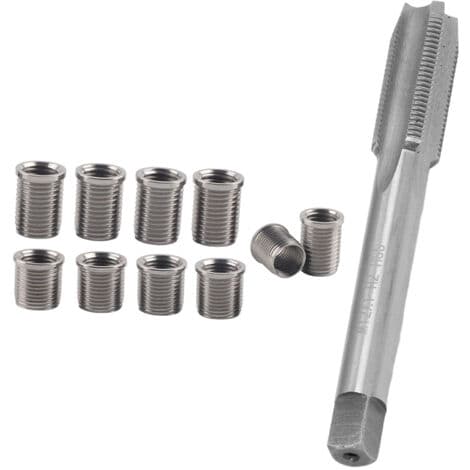 Spark Plug Thread Repair Tool M10x1.0 Bolt + M12x1.0 Tap Car Accessories Hardware Kit