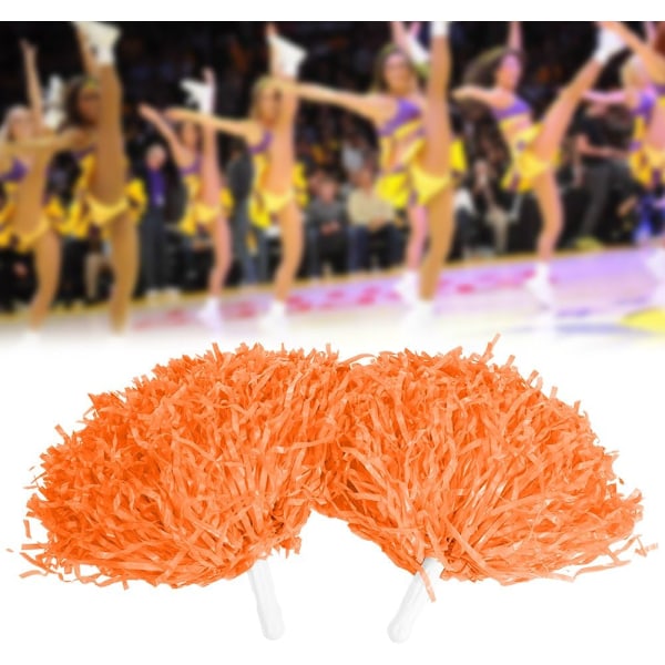 2 st Cheerleader Pom Poms för Sportfest Dansaccessoar (Himmelsblå)